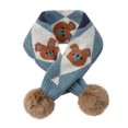 thumbnail image 1 of Women's Neckerchief Children Cartoon Snowman Santa Shawl Wrap Scarf Cartoon Pendant Bib Warm Scarf Thermal Scarf, Women's Accessories Neckerchief, 1 of 4