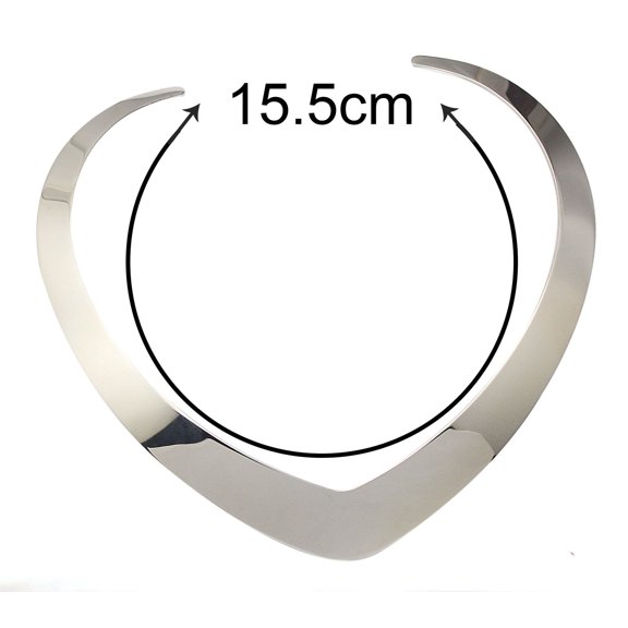 Women's Necklace Stainless Steel Love Heart Shape Collar Necklace Women Statement Jewelry