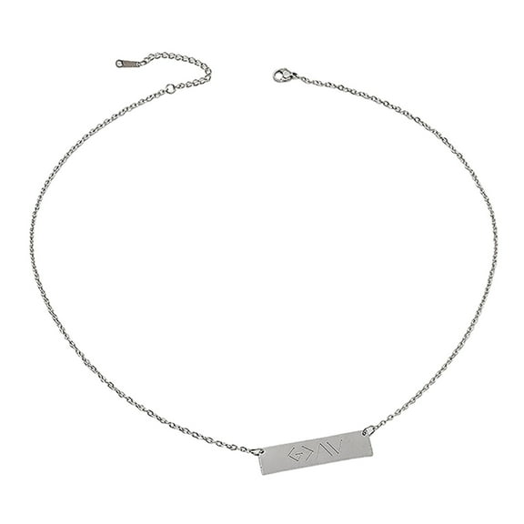 Women's Necklaces Women Jewelry Elegant Versatile Stainless Steel Engraved Titanium Steel Necklace Jewelry