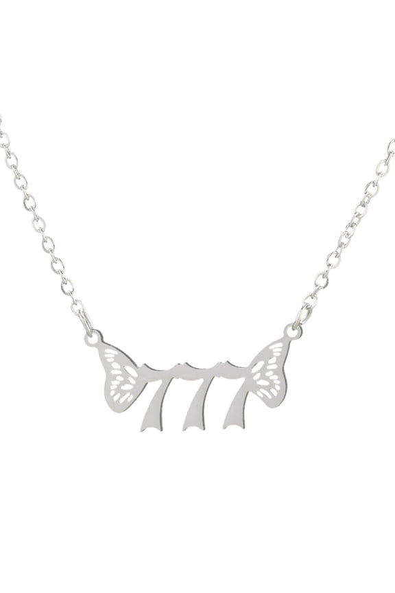 Women's Necklaces Women Jewelry Jewelry Stainless Steel Women Light Angel Number Pendant Necklace 000 999