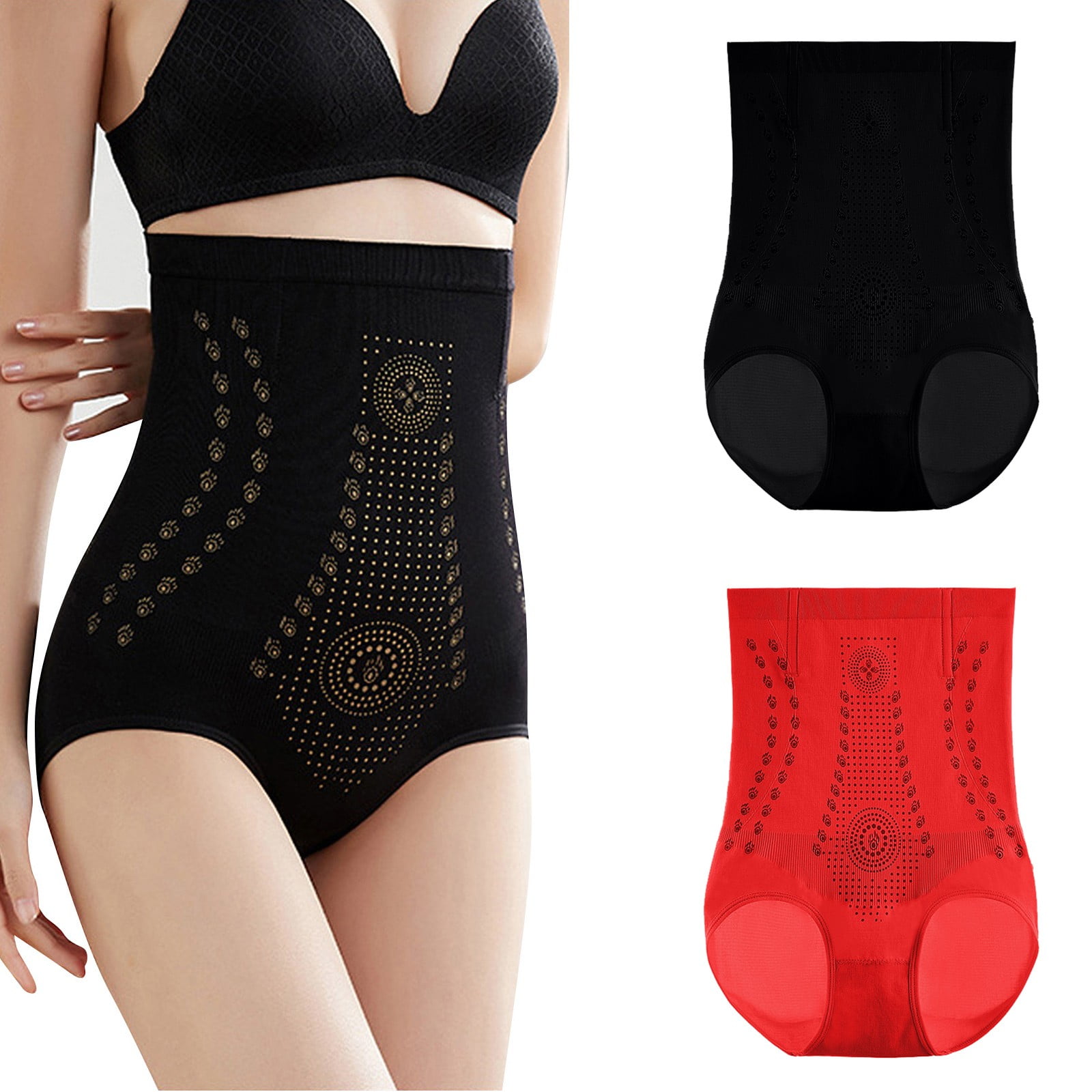 25% Discount-negative Ion High-waisted Abdominal Underwear Womens