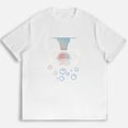 thumbnail image 1 of Women's Neon Jellyfish Graphic Tee，Colorful Pixel Art T-Shirt，Comfortable Casual Top for Everyday Wear，Soft Lightweight Fabric，Funny，cotton，white，S-5XL, 1 of 4