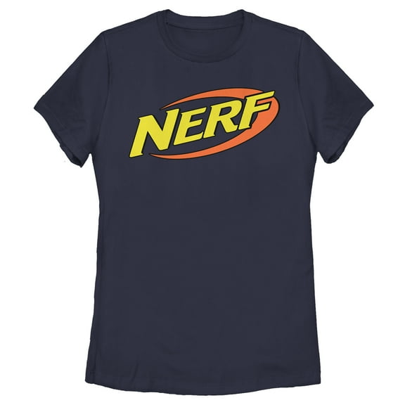 Women's Nerf Classic Logo  Graphic Tee Navy Blue Large