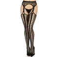 thumbnail image 1 of Women's Net Suspender Hose, Black, One Size, 1 of 5