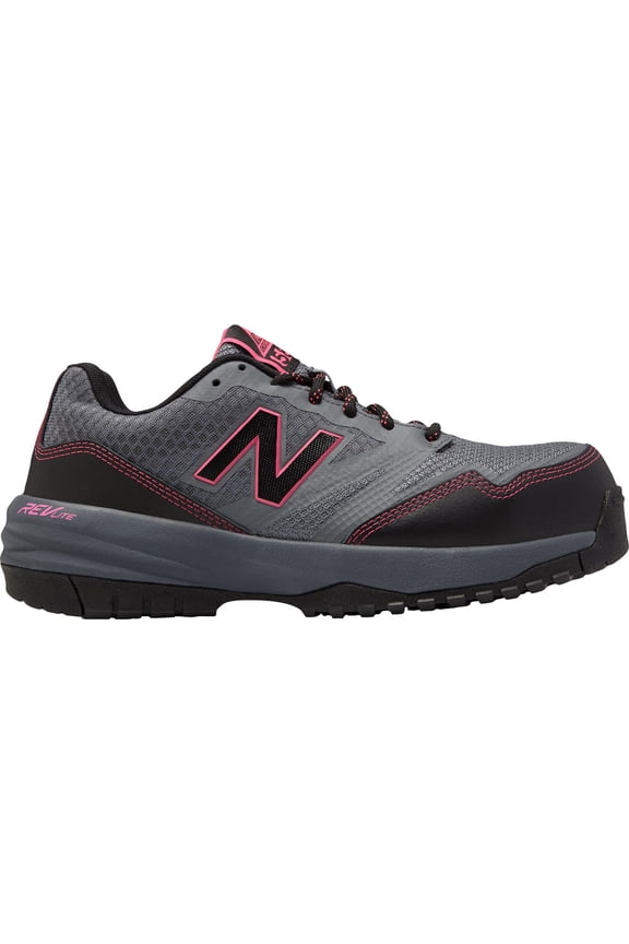 Women's New Balance 589v1 Composite Toe Work Shoe Grey/Pink Leather/Mesh 13 B