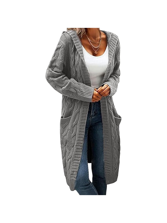 Women's New Cardigan Dough Plait Lazy Wind Long Cardigan Sweater Autumn And Winter Women's Cardigan Sweaters for Women Casual Fall plus Size Cardigan Junior Cardigans Long Sleeve Sheer Cardigans for