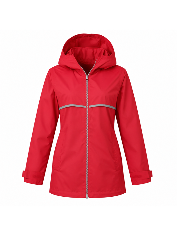 Women's New Englander Rain Jacket, Waterproof Windproof Shell with Heat-Sealed Seams