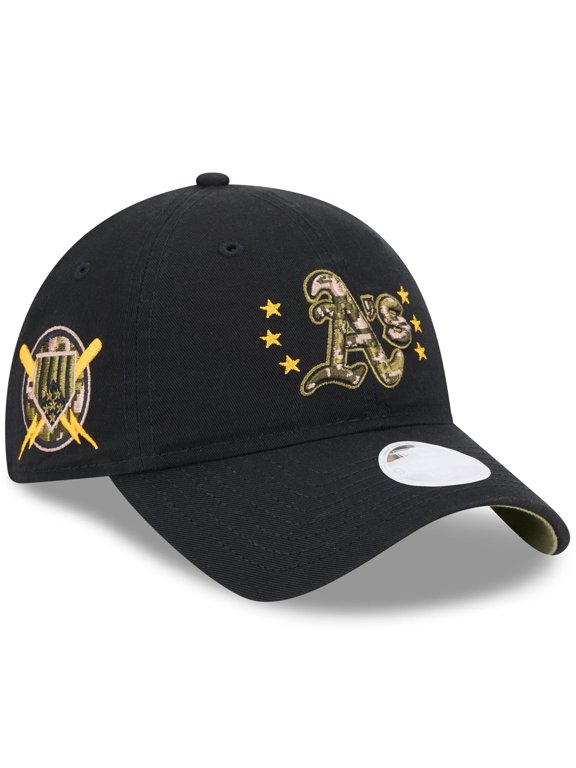 Women's New Era Black Athletics 2024 Armed Forces Day 9TWENTY Adjustable Hat