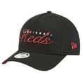 thumbnail image 1 of Women's New Era Black Cincinnati Reds Metallic A-Frame 9FORTY Adjustable Hat, 1 of 5