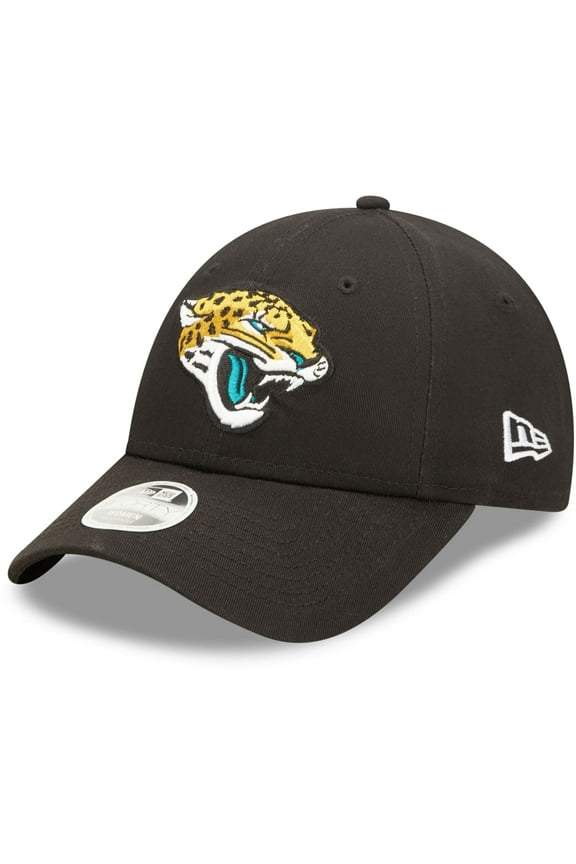 Women's New Era Black Jacksonville Jaguars Simple 9FORTY Adjustable Hat