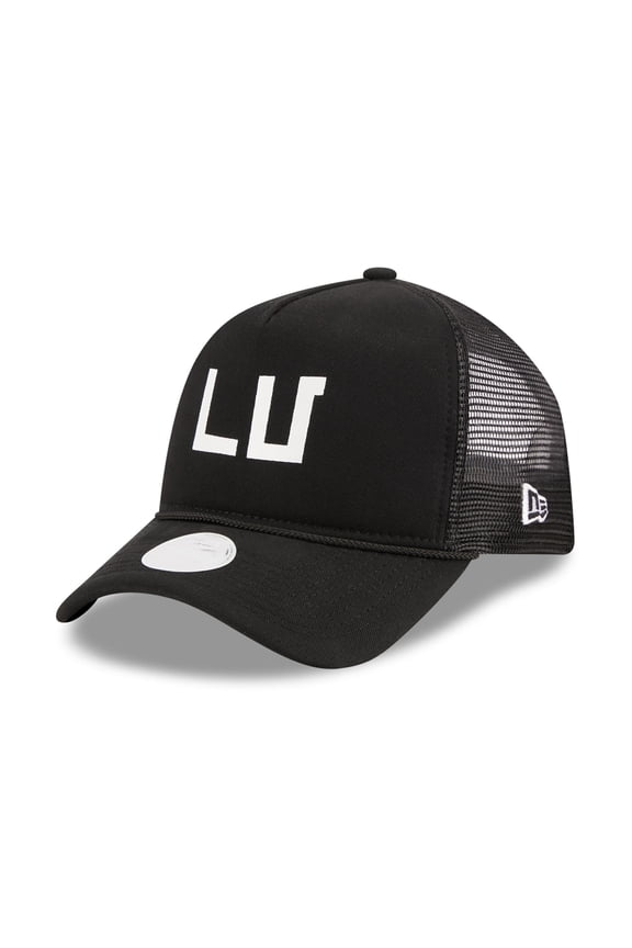 Women's New Era Black Las Vegas Raiders McGee Trucker 9FORTY Adjustable Hat