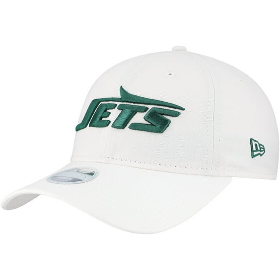 Women's New Era White New York Jets Main Core Classic 2.0 9TWENTY Adjustable Hat