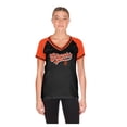 thumbnail image 1 of Women's New Era  Black San Francisco Giants Gameday V-Neck T-Shirt, 1 of 4