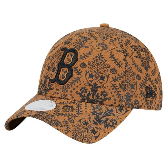 Women's New Era Brown Boston Red Sox Vintage Deco 9TWENTY Adjustable Hat