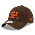 thumbnail image 1 of Women's New Era Brown Cleveland Browns Formed 9TWENTY Adjustable Hat, 1 of 5