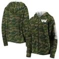 thumbnail image 1 of Women's New Era Camo Washington Commanders Raglan Full-Zip Hoodie, 1 of 3