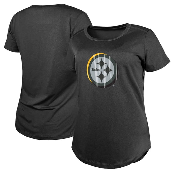 Women's New Era Charcoal Pittsburgh Steelers 2024 NFL Draft T-Shirt