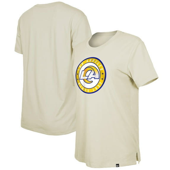 Women's New Era Cream Los Angeles Rams 2023 NFL Draft T-Shirt