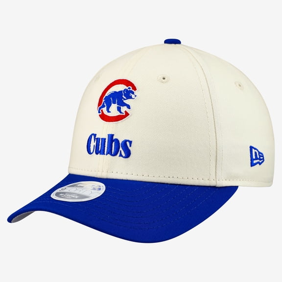 Women's New Era Cream/Royal Chicago Cubs Primary 9FORTY M-Crown Adjustable Hat