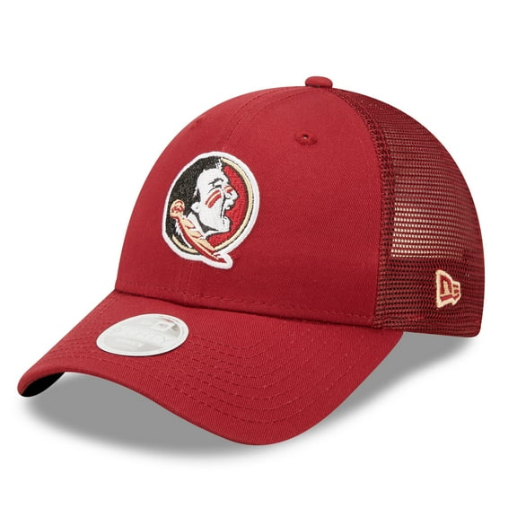 Women's New Era Garnet Florida State Seminoles 9FORTY-Logo Spark Trucker Snapback Hat