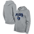 thumbnail image 1 of Women's New Era Gray Dallas Mavericks 2023/24 City Edition Pullover Hoodie, 1 of 3