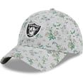 thumbnail image 1 of Women's New Era Gray Las Vegas Raiders Bouquet 9TWENTY Adjustable Hat, 1 of 6