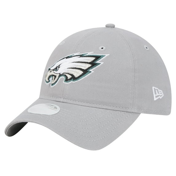 Women's New Era Gray Philadelphia Eagles Main 9TWENTY Adjustable Hat