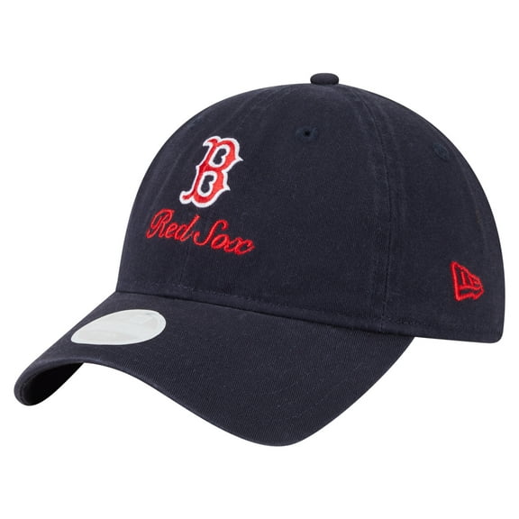 Women's-New Era Navy Boston Red Sox Preppy Team 9TWENTY Adjustable Hat