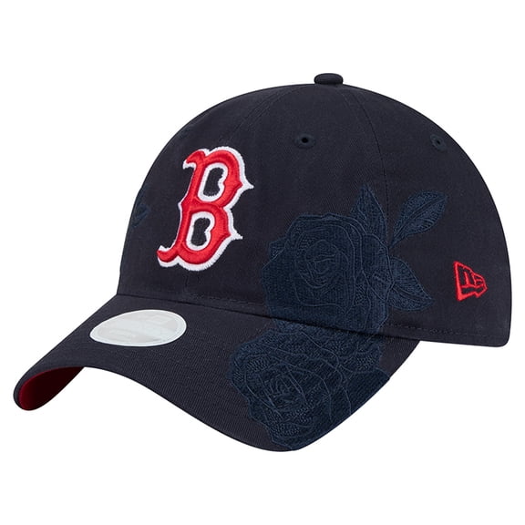 Women's New Era Navy Boston Red Sox Roses 9TWENTY Adjustable Hat