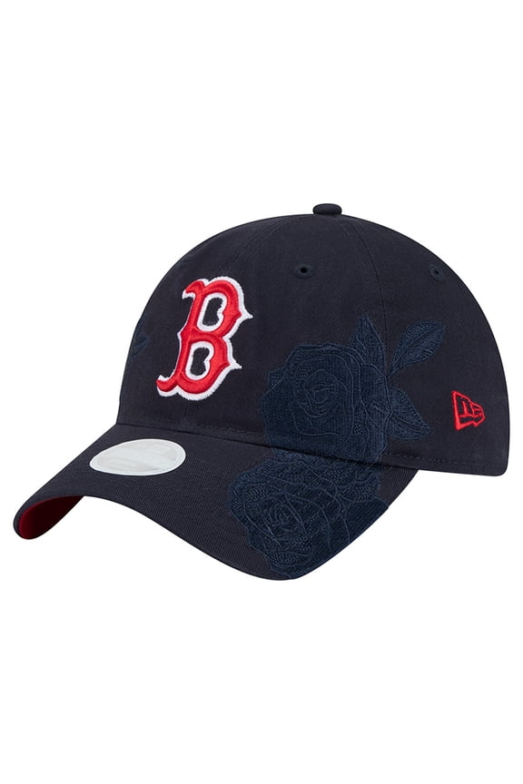 Women's New Era Navy Boston Red Sox Roses 9TWENTY Adjustable Hat