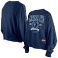 thumbnail image 1 of Women's New Era  Navy Memphis Grizzlies Throwback Vintage Enzyme Wash Oversized Boxy Pullover Sweatshirt, 1 of 3