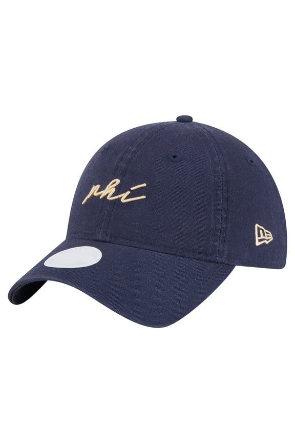 Women's-New Era  Navy Philadelphia Union Script 9TWENTY Adjustable Hat