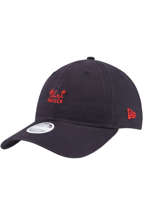 Women's New Era Navy USWNT Throwback 9TWENTY Adjustable Hat