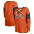 thumbnail image 1 of Women's New Era Orange Cincinnati Bengals Lace-Up Notch-Neck Long Sleeve T-Shirt, 1 of 3