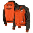 thumbnail image 1 of Women's New Era Orange Cleveland Browns Coaches Raglan Full-Snap Jacket, 1 of 3
