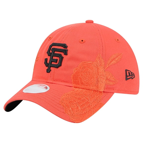 Women's New Era Orange San Francisco Giants Roses 9TWENTY Adjustable Hat
