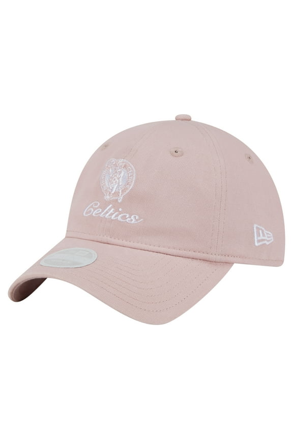 Women's-New Era Pink Boston Celtics Gameday Preppy 9TWENTY Adjustable Hat