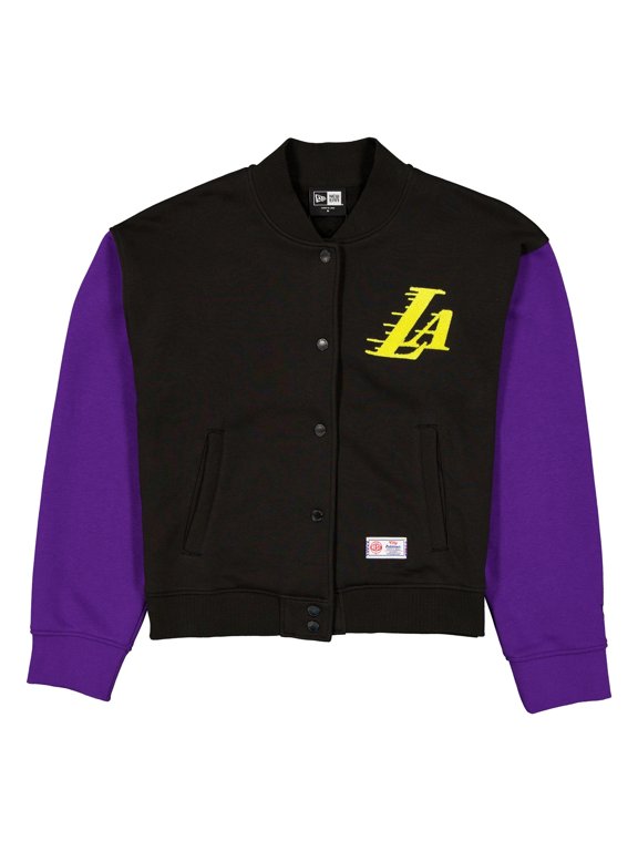 Women's New Era Purple/Black Los Angeles Lakers 2025/26 City Edition Full-Snap Fleece Jacket