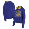 thumbnail image 1 of Women's New Era Purple Los Angeles Lakers Boxy Pullover Hoodie, 1 of 3