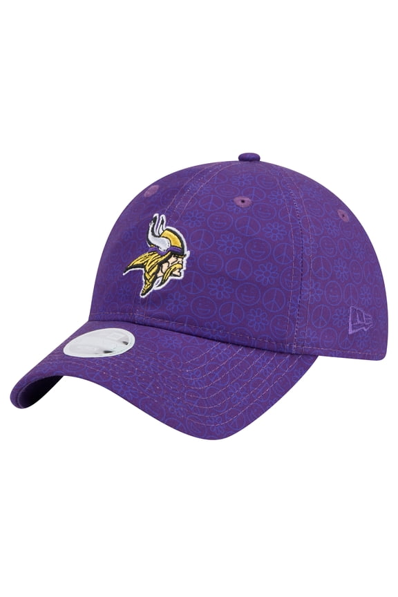 Women's New Era Purple Minnesota Vikings Smiley 9TWENTY Adjustable Hat