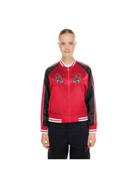 Women's New Era Red Kansas City Chiefs Lifestyle Satin Jacket