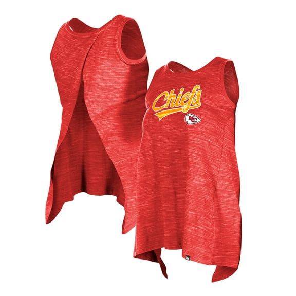 Women's New Era  Red Kansas City Chiefs  Space Dye Active Tank Top