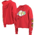 thumbnail image 1 of Women's New Era Red Los Angeles Lakers Color Pack Cropped Top Pullover Hoodie, 1 of 3