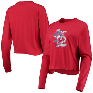Women's Touch Red St. Louis Cardinals Halftime Back Wrap Top V-Neck T-Shirt
