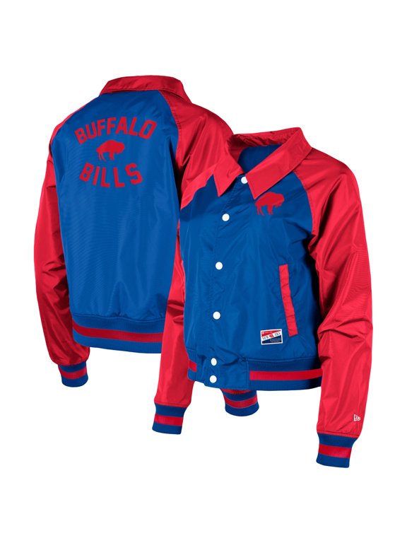 Women's New Era Royal Buffalo Bills Coaches Raglan Full-Snap Jacket