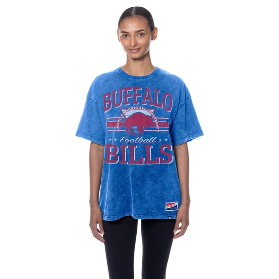 Women's New Era Royal Buffalo Bills Throwback Oversized T-Shirt