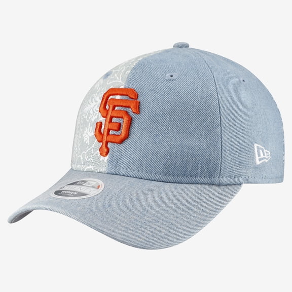 Women's New Era San Francisco Giants Denim Patchwork 9TWENTY Adjustable Hat