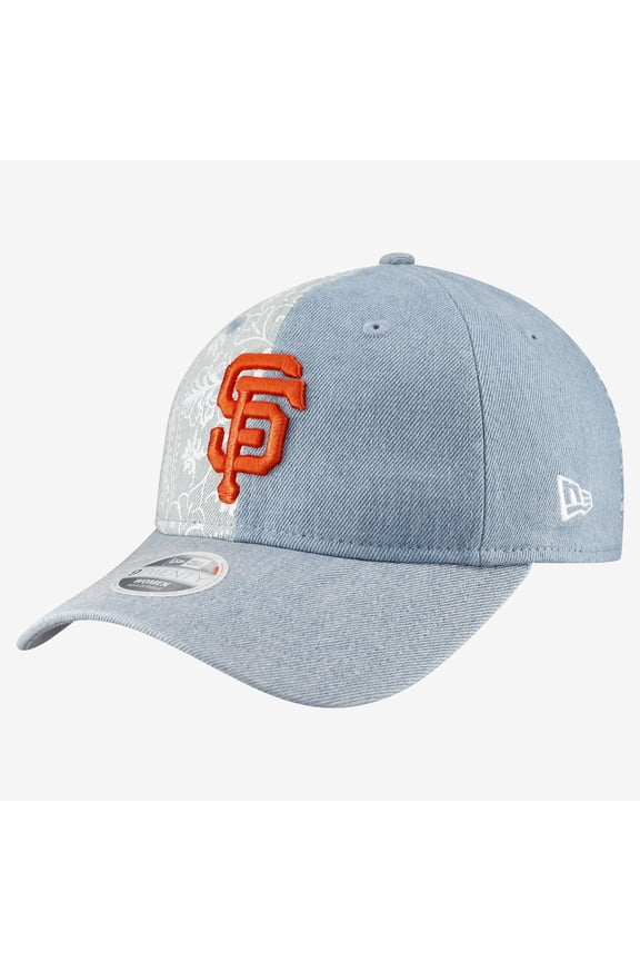 Women's New Era San Francisco Giants Denim Patchwork 9TWENTY Adjustable Hat