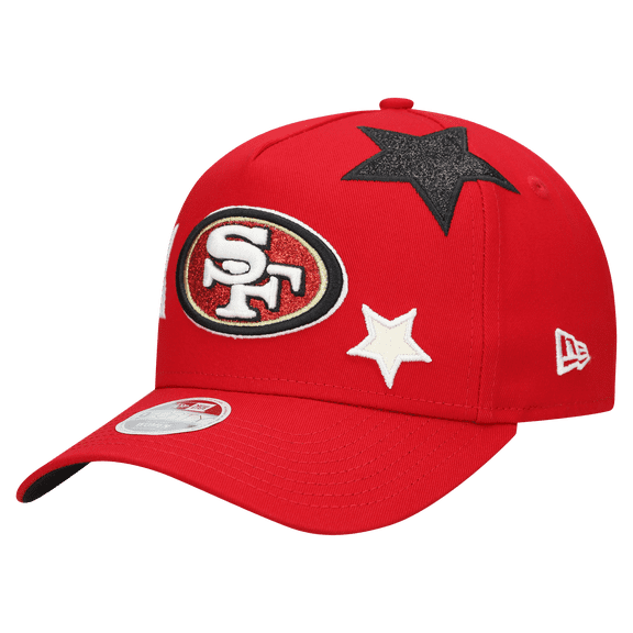 Women's New Era Scarlet San Francisco 49ers Stardom A-Frame 9FORTY Adjustable Hat