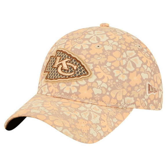 Women's New Era Tan Kansas City Chiefs Floral 9TWENTY Adjustable Hat